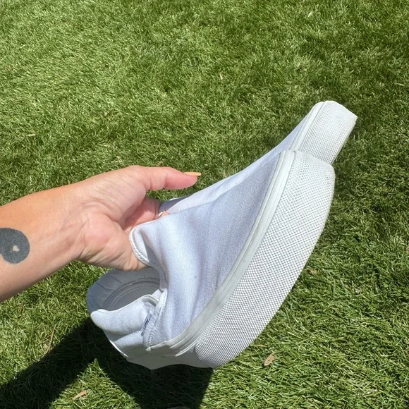 Vans Classic White Canvas Slip-Ons - Picture 4 of 6